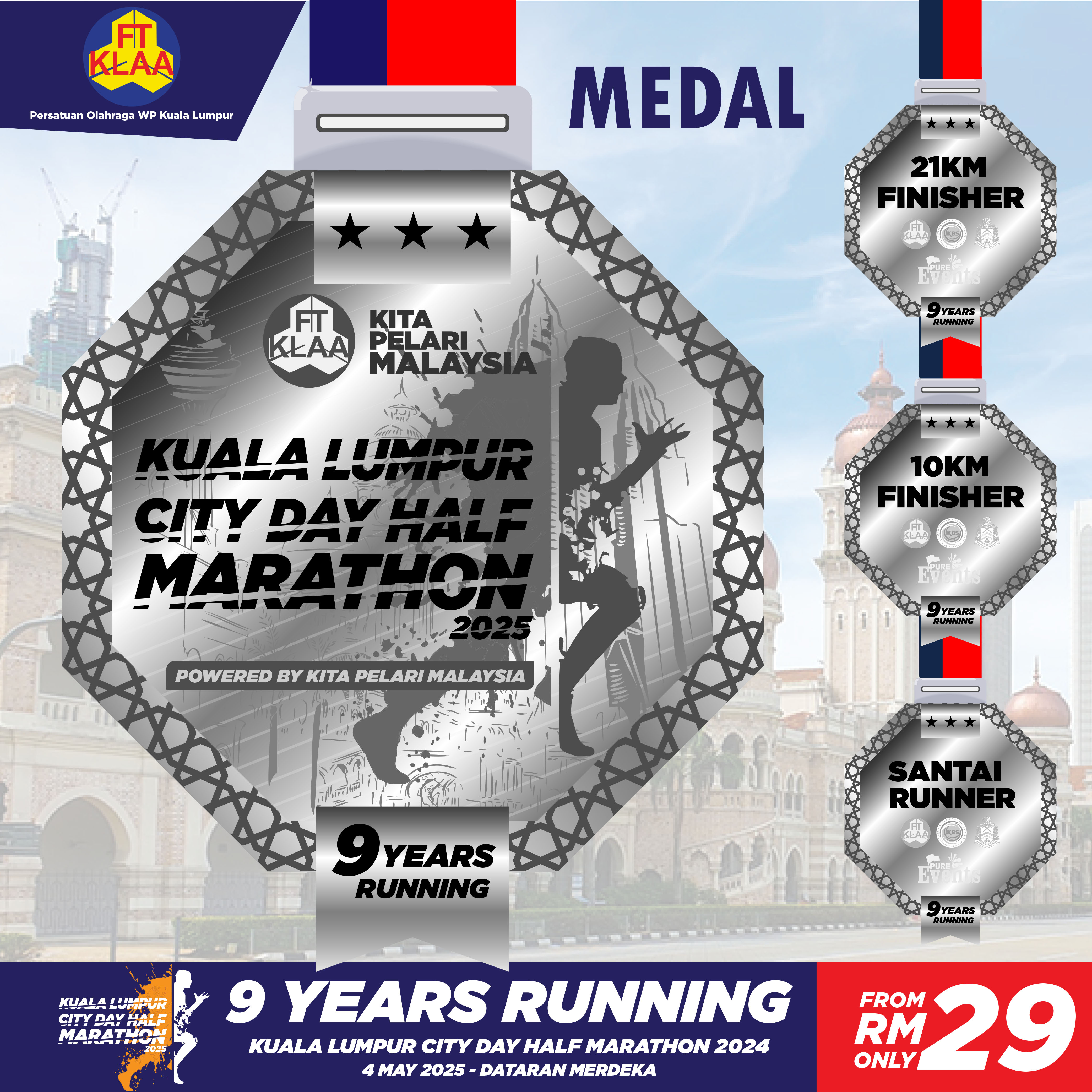 Kuala Lumpur City Day Half Marathon 2025