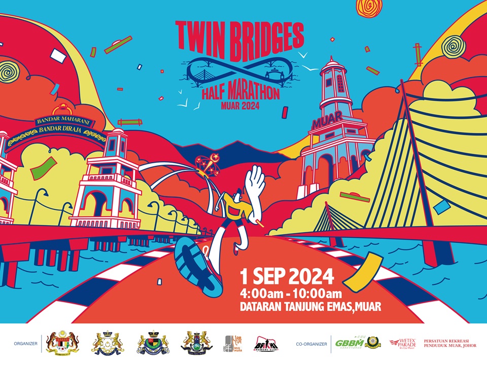 Twin Bridges Half Marathon Muar 2024