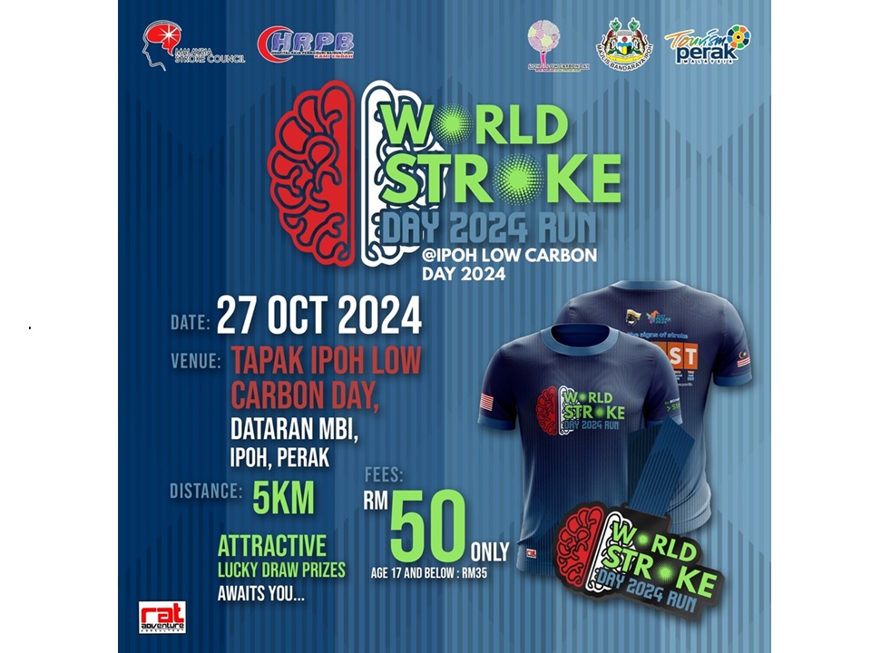 World Stroke Day 2024 Run @ Ipoh Low Carbon Day 2024