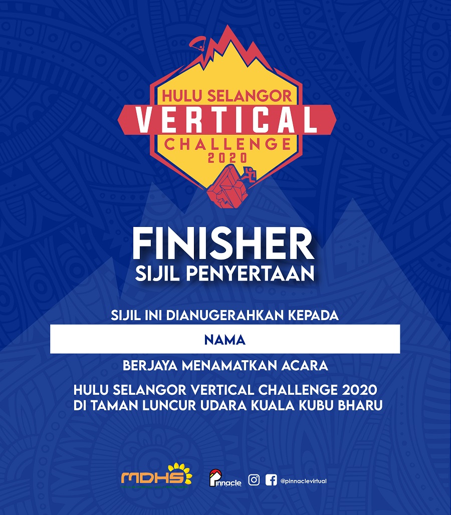 Hulu Selangor Vertical Challenge 2020 - E-Cert