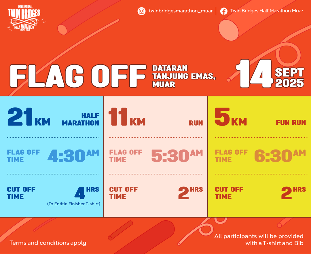 International Twin Bridges Half Marathon Muar 2025