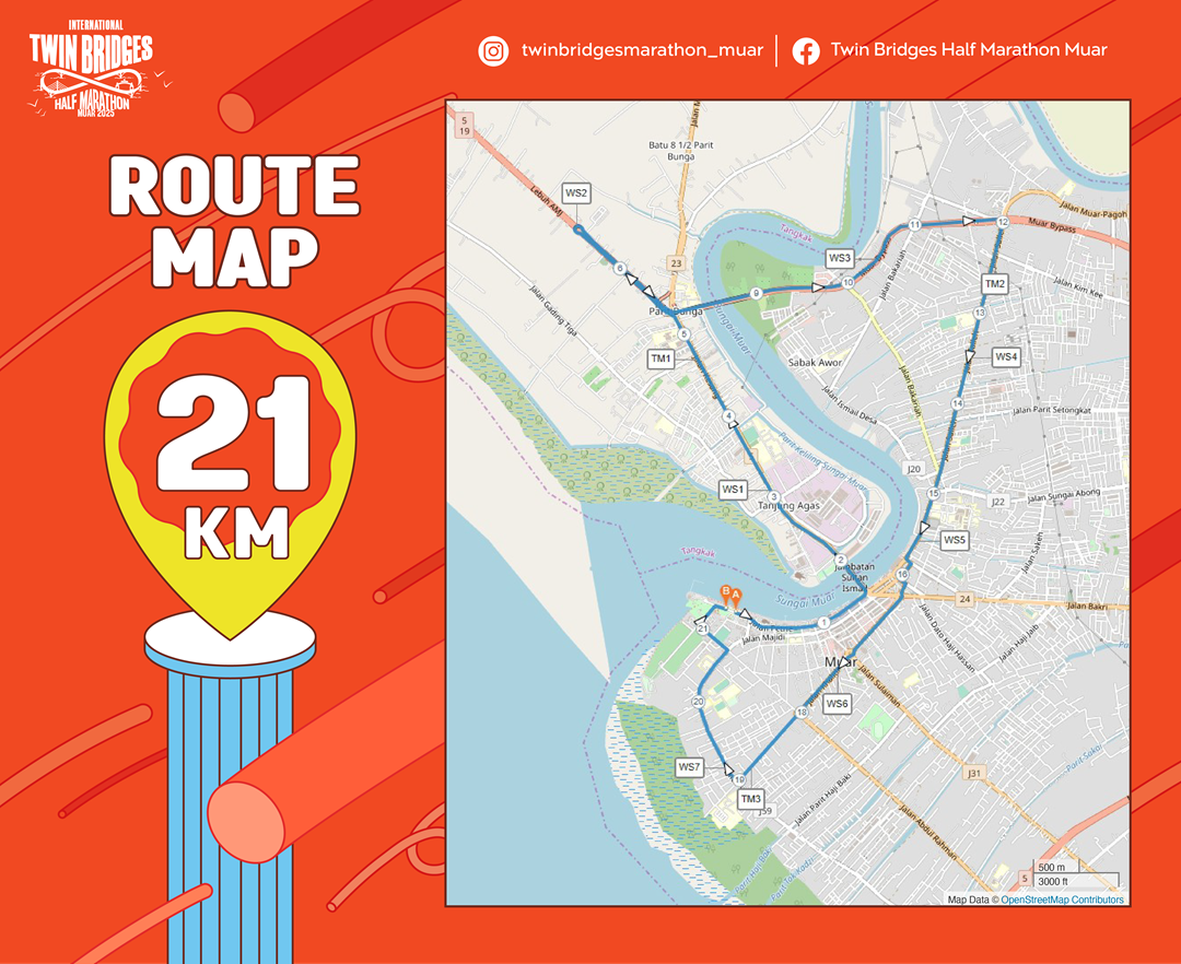 International Twin Bridges Half Marathon Muar 2025