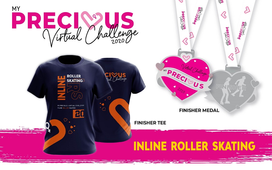 Finisher Tee And Medal - Inline Roller Skating