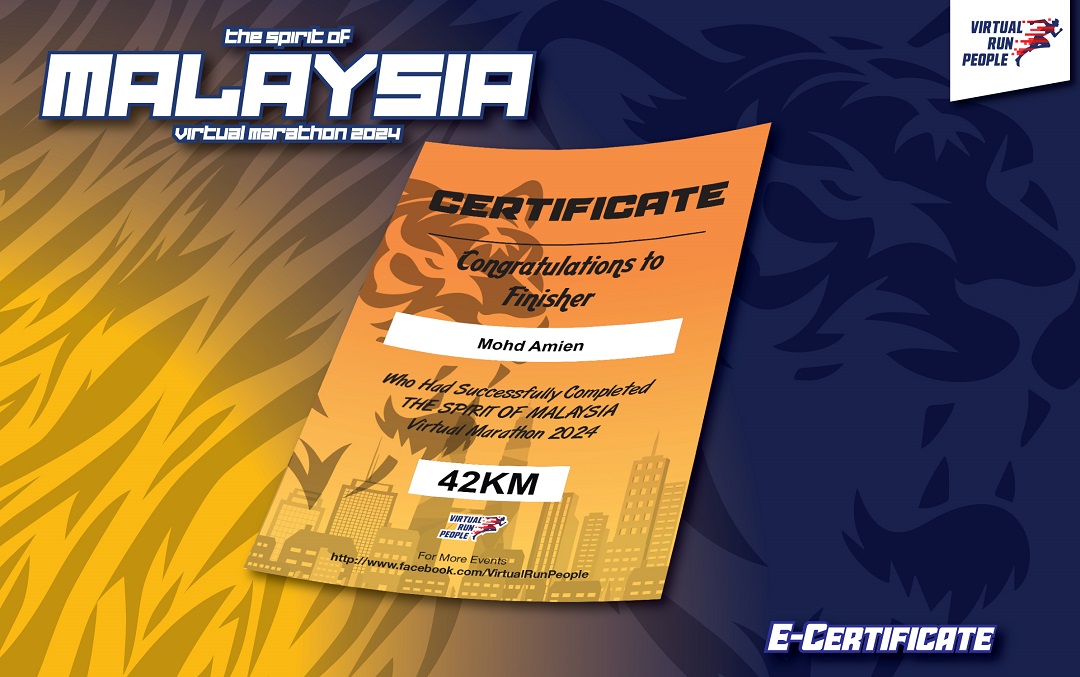 Spirit of Malaysia Virtual Marathon 2024