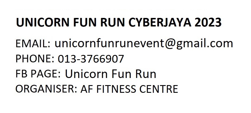 Unicorn Fun Run Cyberjaya 2023