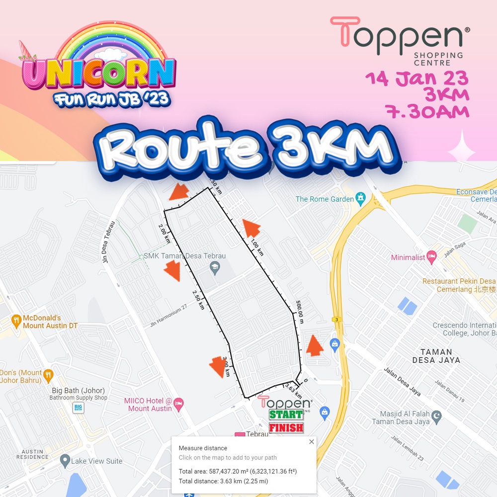 Unicorn Fun Run Johor Bahru 2023