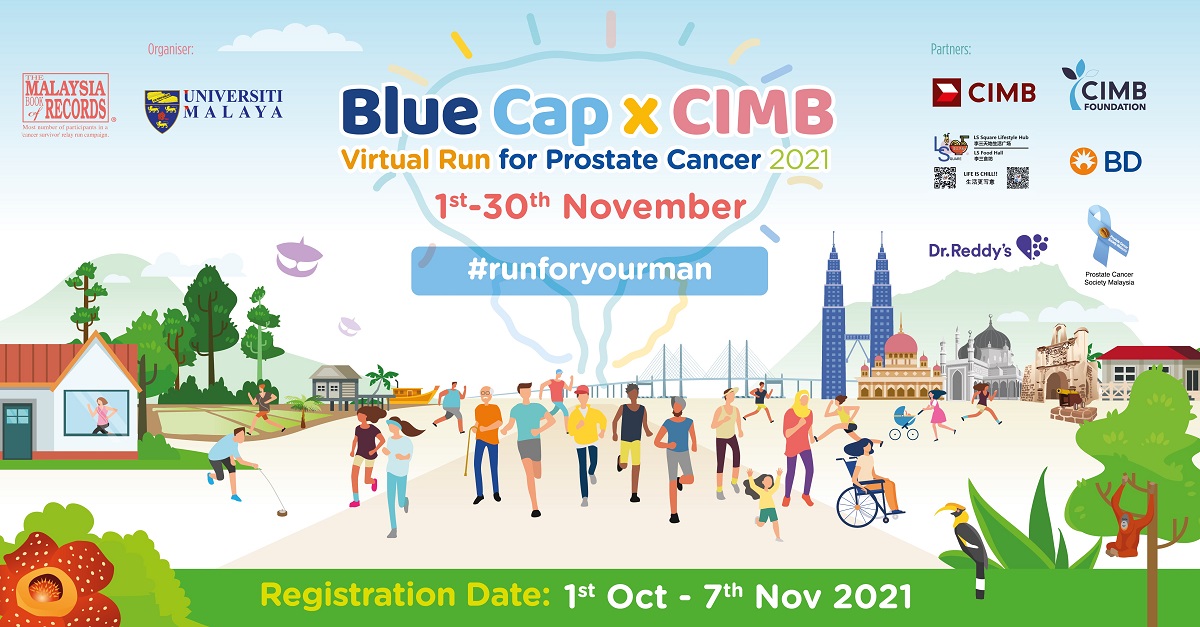 BLUE CAP X CIMB VIRTUAL RUN FOR PROSTATE CANCER 2021 DONATION