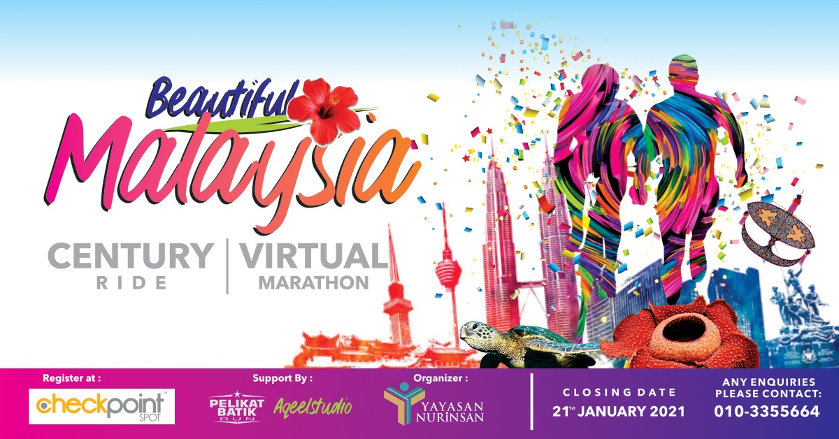 Beautiful Malaysia Virtual Marathon & Century Ride 2020