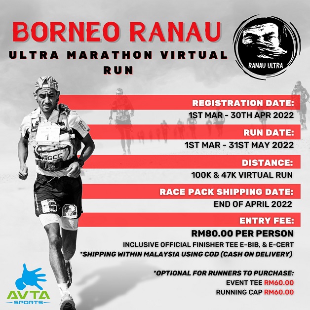 Borneo Ranau Ultra Marathon Virtual Run 2022