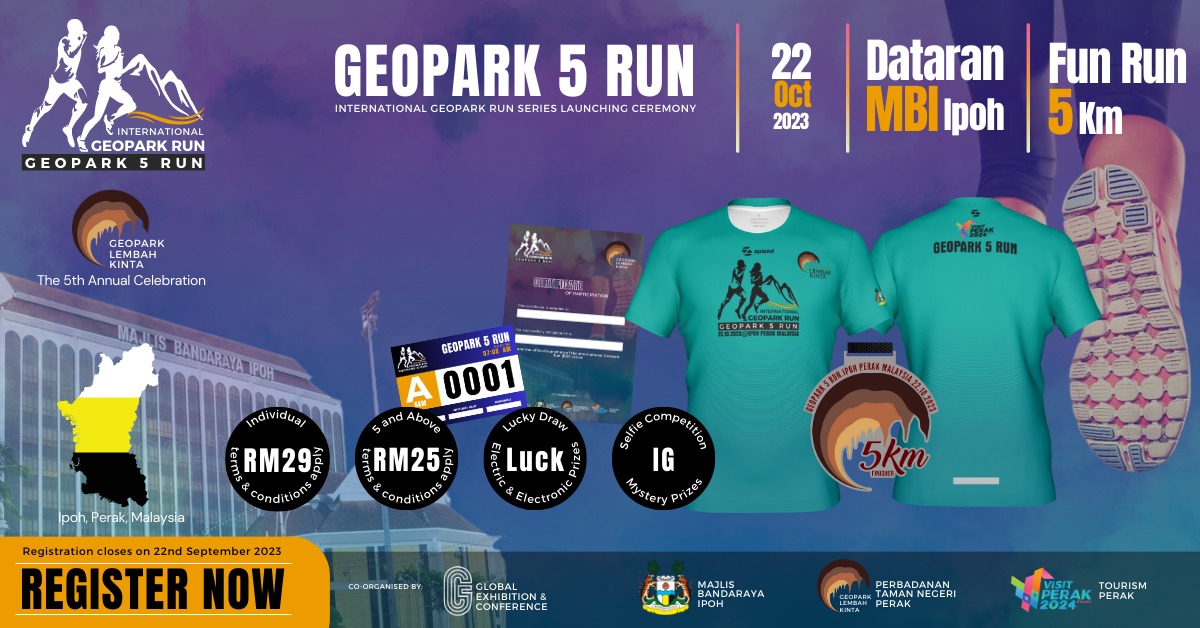 GEOPARK 5 Run Banner