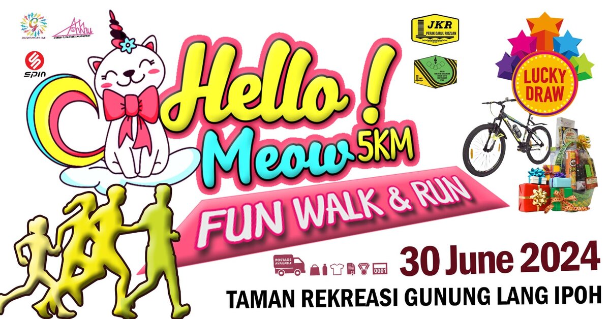 Hello Meow 5km Fun Walk & Run 2024 Banner
