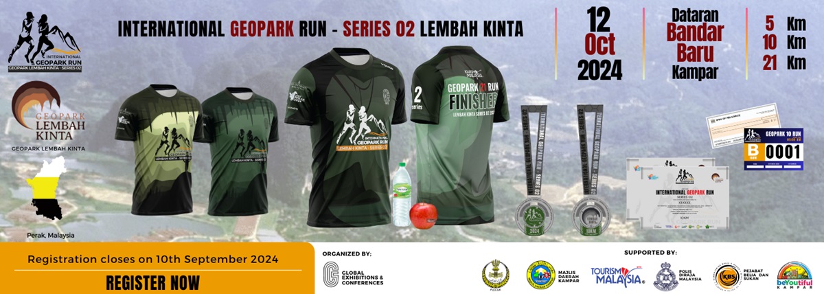 International Geopark Run (IGR) 2024 - Series 02 Lembah Kinta Banner