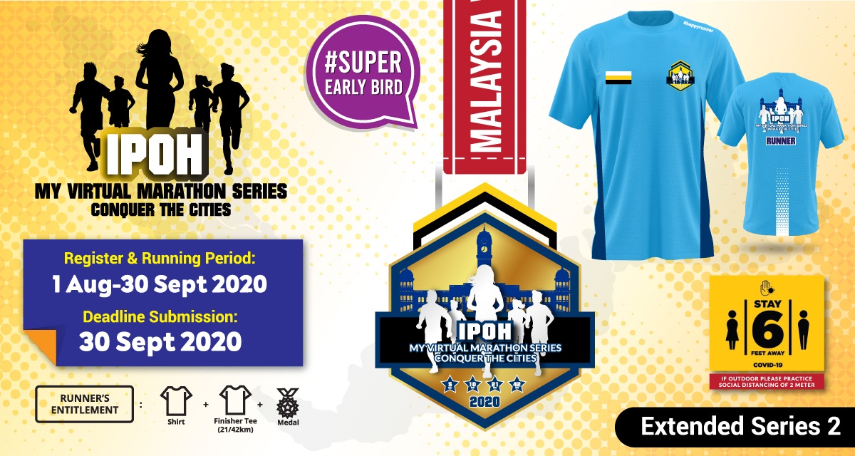 Ipoh MY Virtual Marathon Series 2020 Conquer The Cities