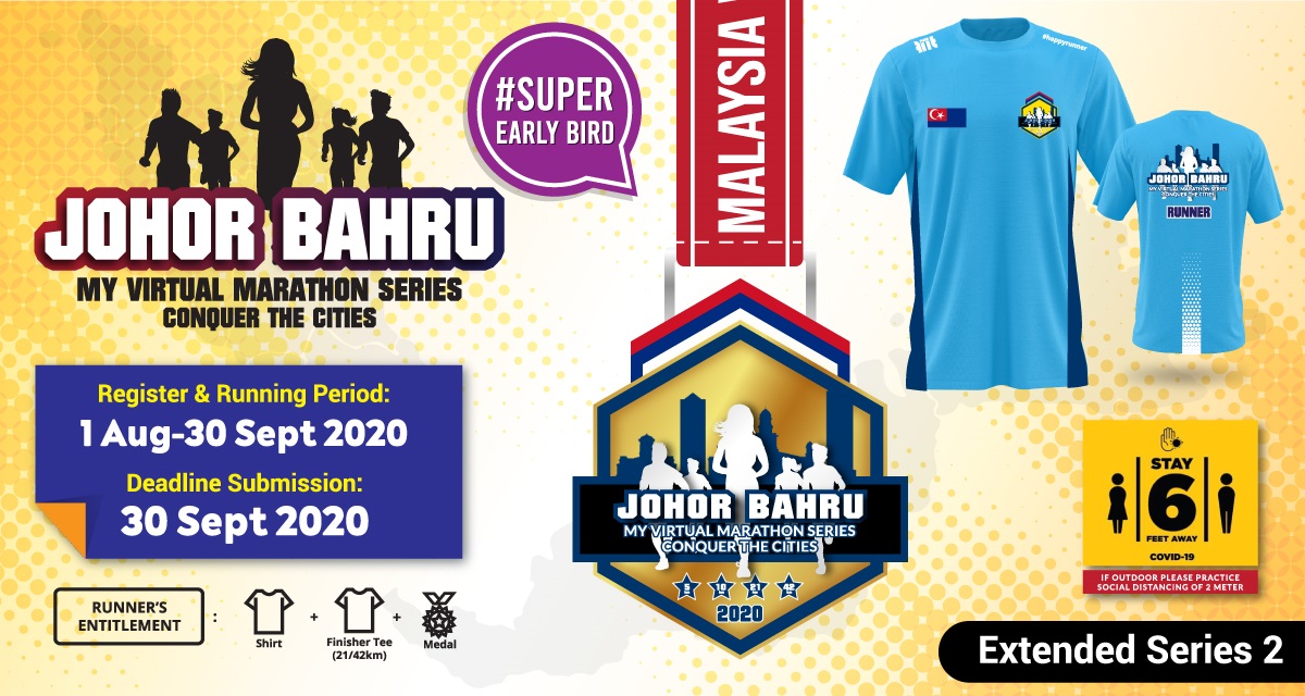Johor Bahru MY Virtual Marathon Series 2020 Conquer The Cities