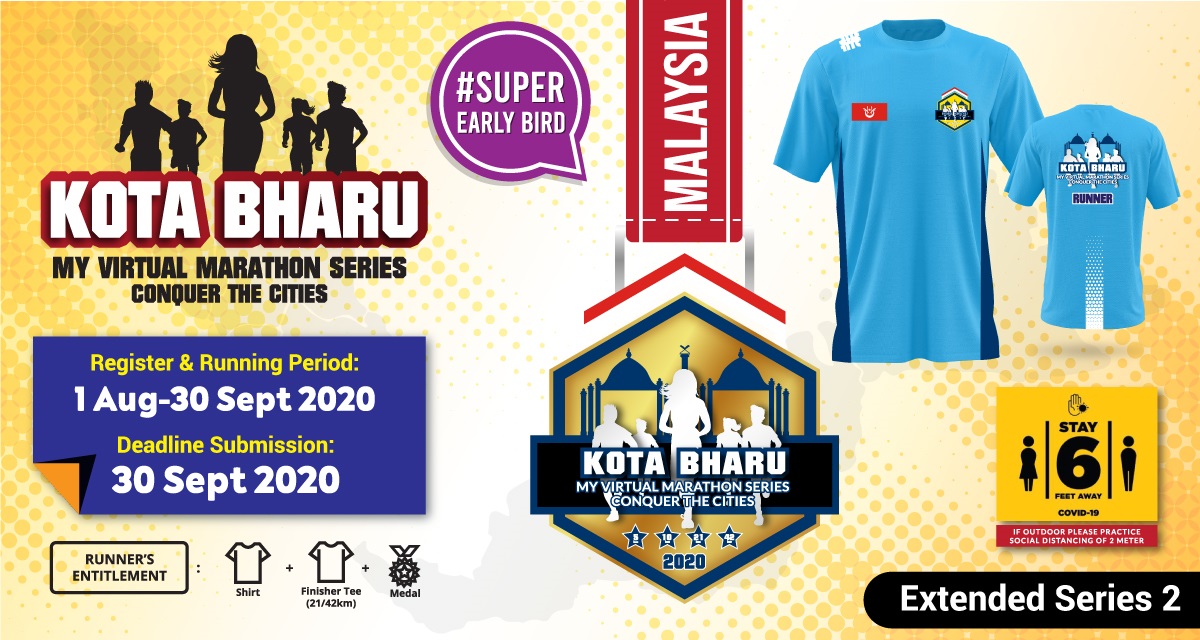 Kota Bahru MY Virtual Marathon Series 2020 Conquer The Cities