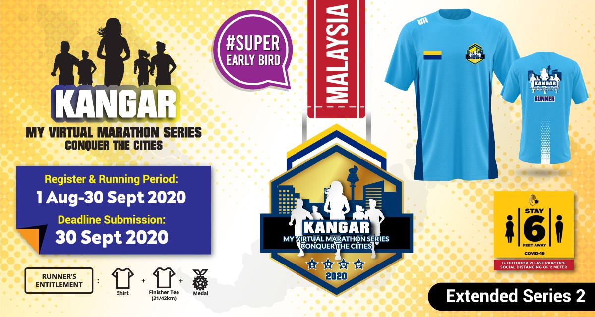 Kangar MY Virtual Marathon Series 2020 Conquer The Cities Banner