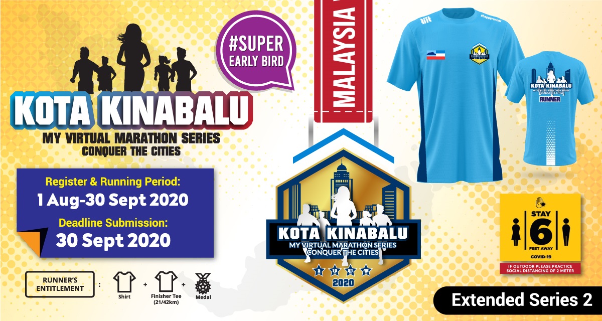 Kota Kinabalu MY Virtual Marathon Series 2020 Conquer The Cities