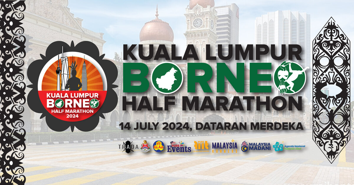 Kuala Lumpur Borneo Half Marathon 2024 Banner