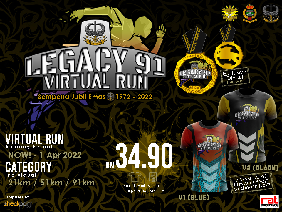Legacy 91 Virtual Run 2022
