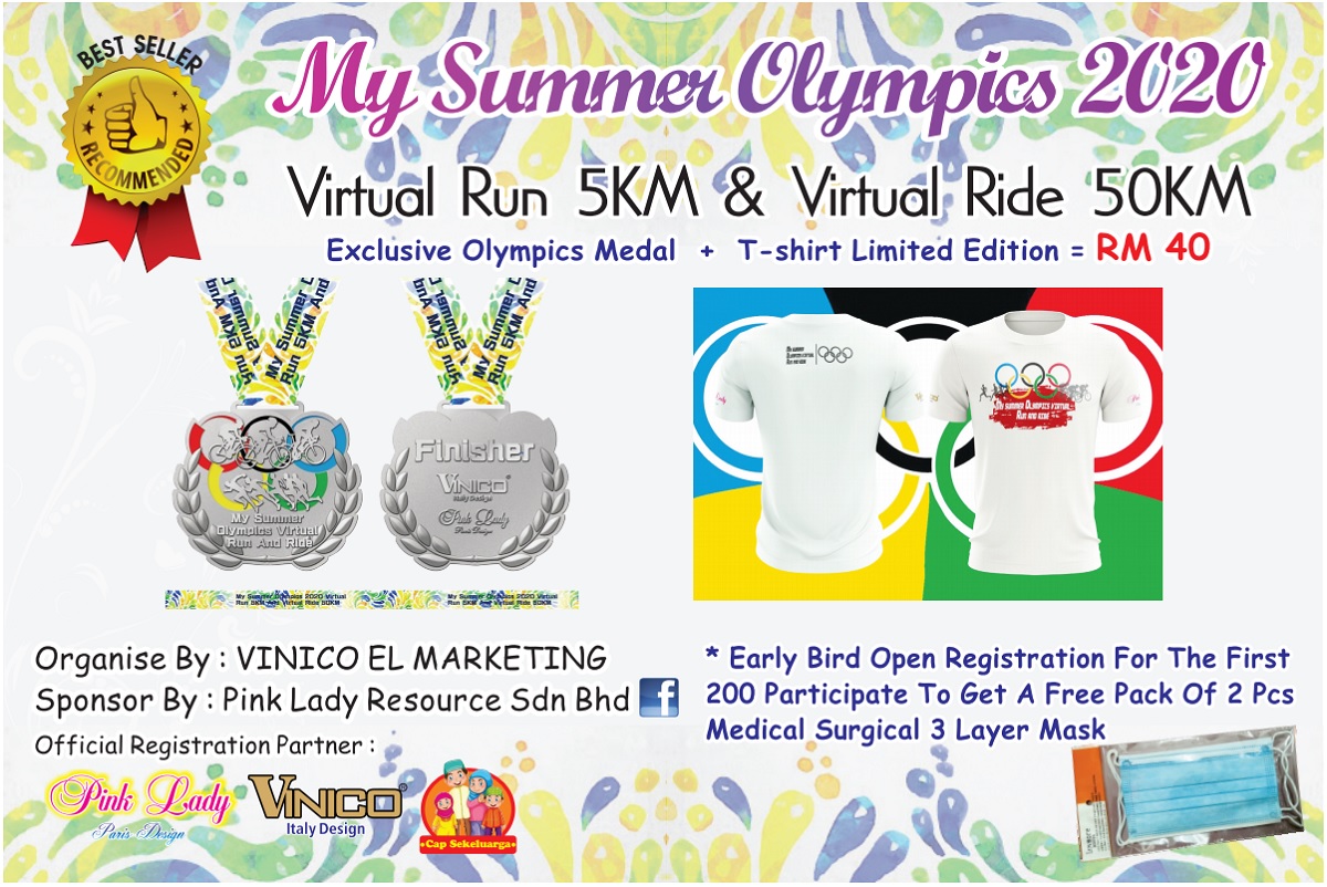 My Summer Olympics 2020 Virtual Run And Virtual Ride