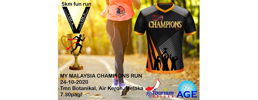 MY Malaysia Champion Run Melaka (5KM Fun Run) Banner