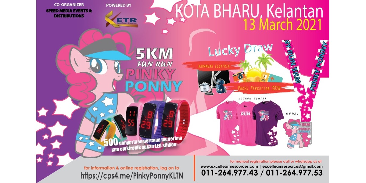 Pinky Ponny Kota Bharu Kelantan (Fun Run) Banner