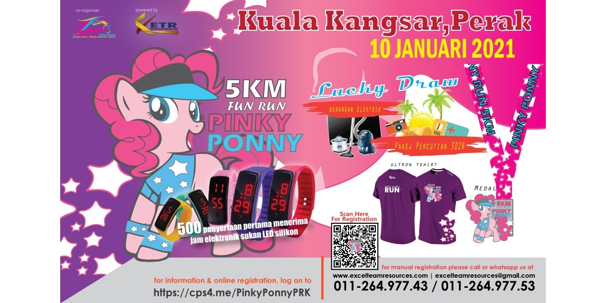Pinky Ponny Fun Run 2021 (Kuala Kangsar#PERAK) Banner
