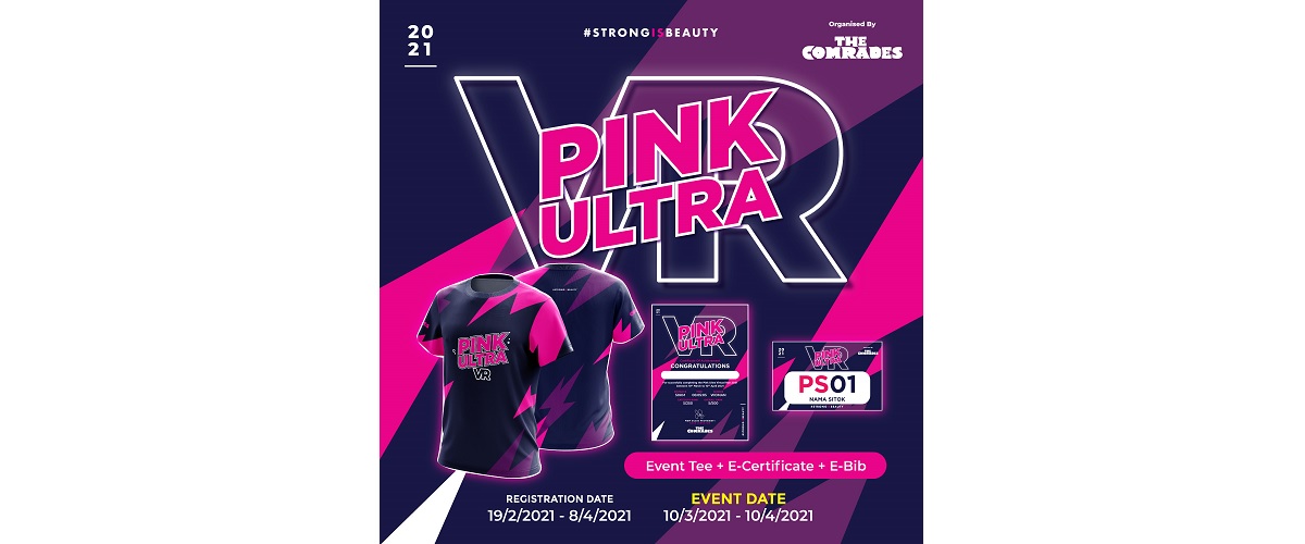 Pink Ultra Virtual Run 2021 Banner