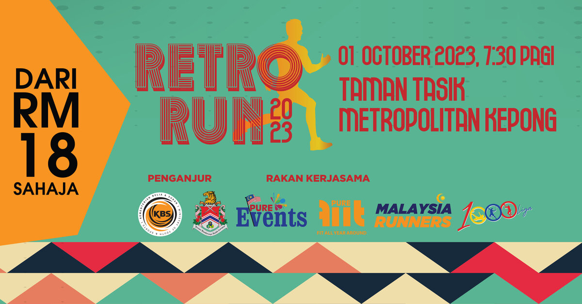 Retro Run 2023 Jelajah Genta Belia Banner