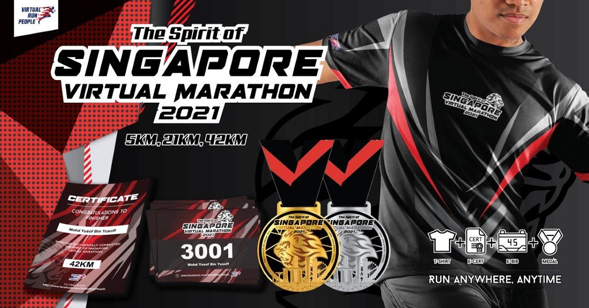 The Spirit of Singapore Virtual Marathon 2021 Banner