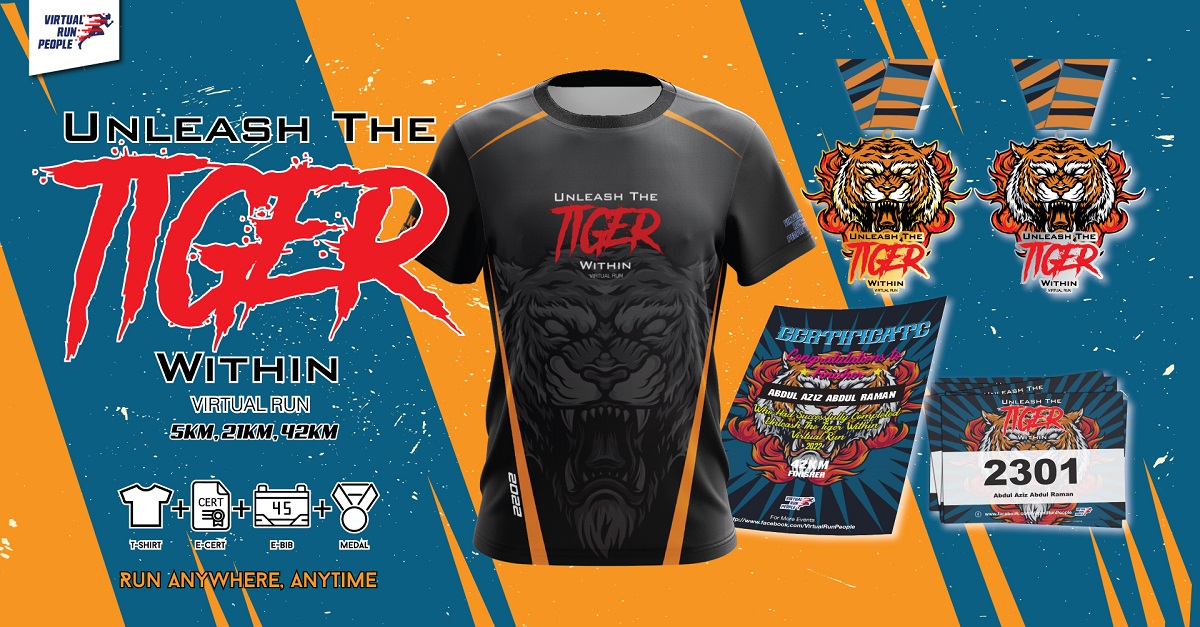 Unleash The Tiger Within Virtual Run 2022