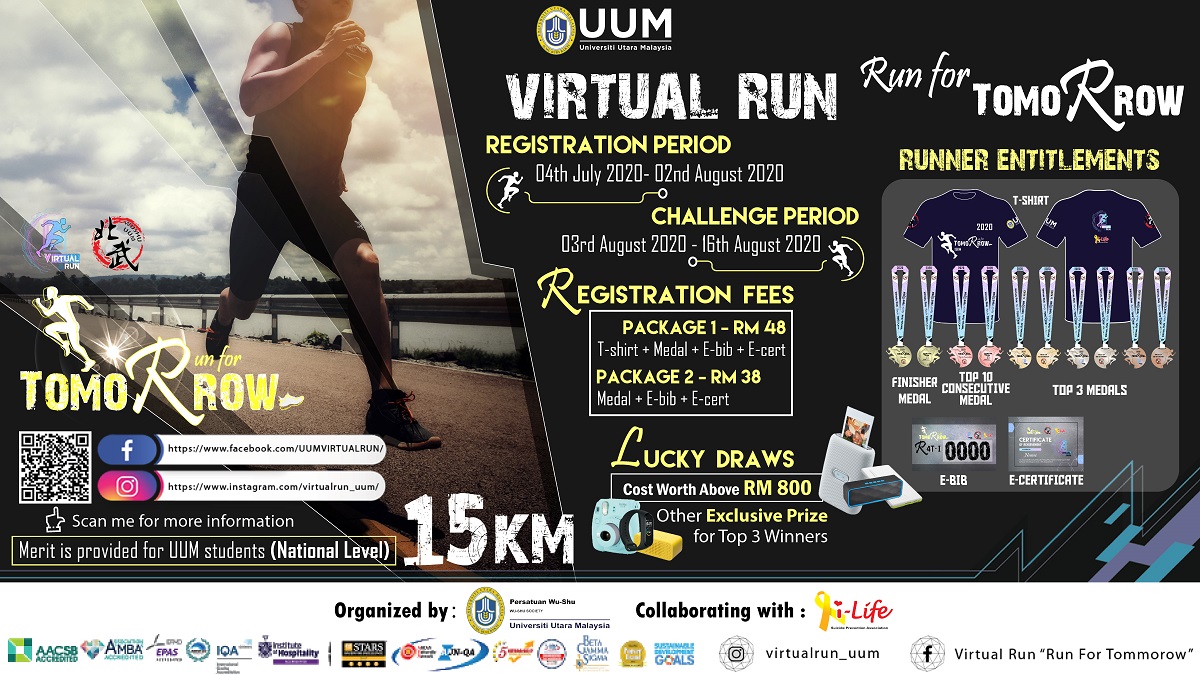 Virtual Run "Run For Tomorrow" Banner