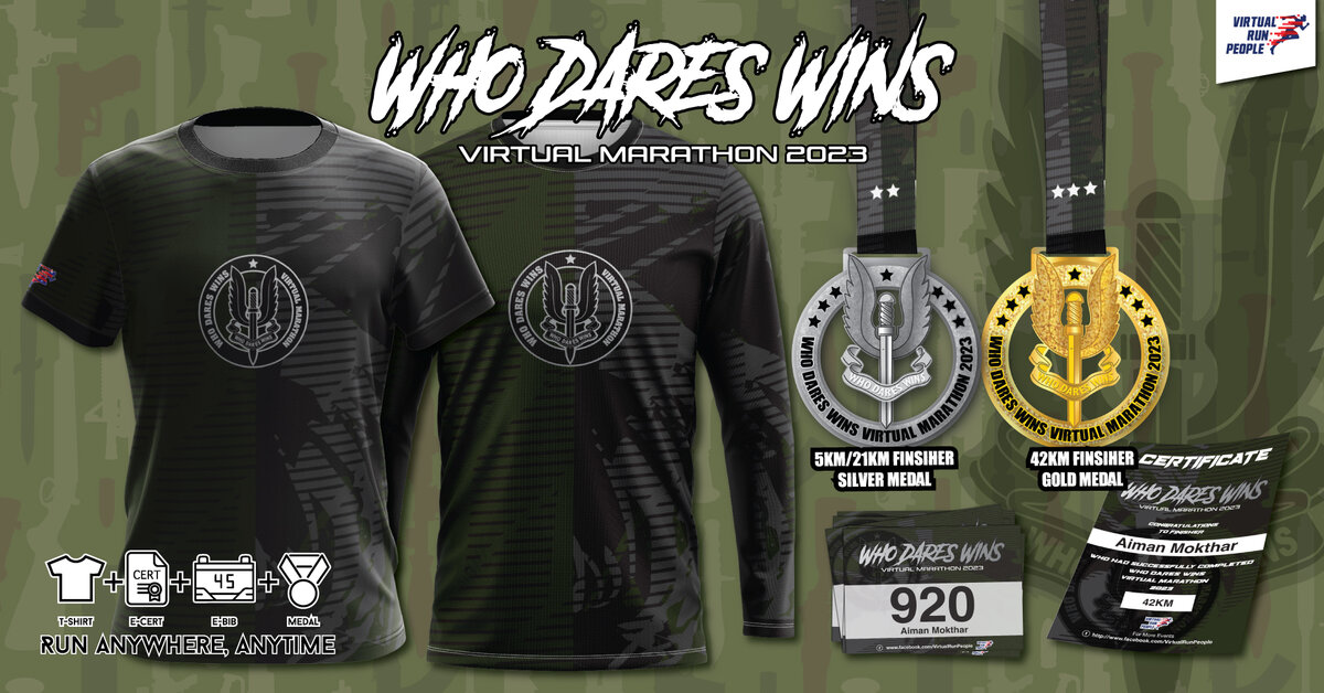 Who Dares Wins Virtual Marathon 2023