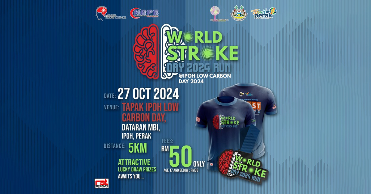 World Stroke Day 2024 Run @ Ipoh Low Carbon Day 2024