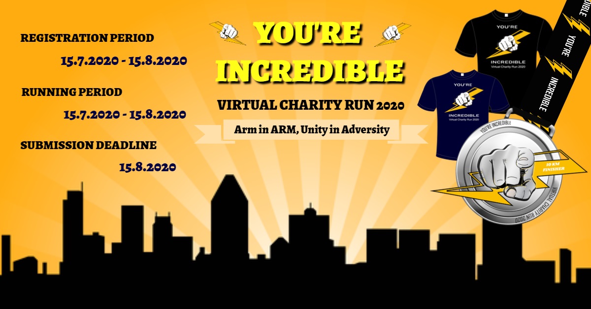 You're Incredible Virtual Charity Run 2020